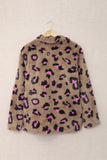 Plush Fur Leopard Coat