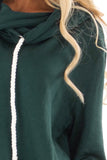 Long Sleeve Hoodie with Rope Drawstring