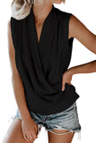 Enchanting Satin Drape Tank Top