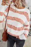 Striped Colorblock Knit Sweater