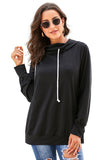 Long Sleeve Hoodie with Rope Drawstring