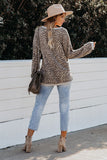 Lantern Sleeve Knitted Sweatshirt