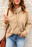 Cowl Neck Drop Shoulder Sweatshirt