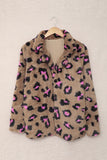 Plush Fur Leopard Coat