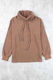 Cowl Neck Drop Shoulder Sweatshirt