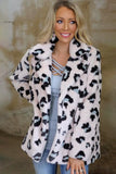 Plush Fur Leopard Coat