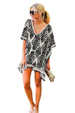 Floral Print Tassel Hem Beach Cover up