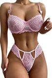 Butterfly Cut-out Lace Bra and Panty Set