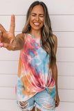 Tie Dye Twist Detail Tank Top