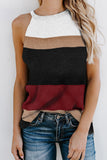 Color Block Knitted Tank Top