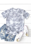 Tie Dye Crew Neck Short Sleeve T-Shirt