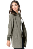 Drawstring Waist Lightweight Outcoat