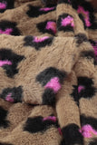 Plush Fur Leopard Coat