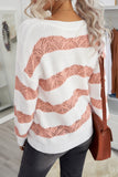 Striped Colorblock Knit Sweater