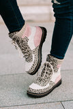 Color Block Patchwork Hiking Bootie