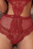 Sexy Fishnet Lace Hollow-out Bodysuit