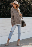 Lantern Sleeve Knitted Sweatshirt