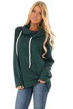 Long Sleeve Hoodie with Rope Drawstring