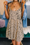 Tiered Leopard Babydoll Dress