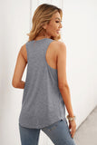 V Neck Racerback Tank Top with Pocket