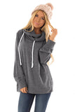 Long Sleeve Hoodie with Rope Drawstring