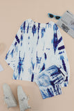 Tie-dye Long Sleeves Shorts Slouchy Set