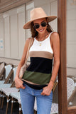 Color Block Knitted Tank Top