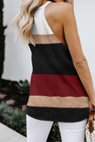 Color Block Knitted Tank Top