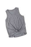 V Neck Racerback Tank Top with Pocket