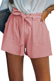 Cotton Blend Pocketed Knit Shorts