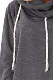 Long Sleeve Hoodie with Rope Drawstring