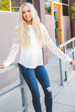 Lace Long Sleeve Top