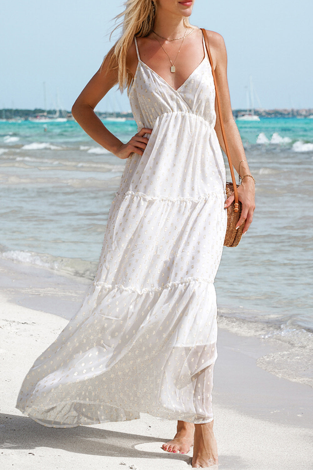 Dresses | White Long Beach Dress | Freeup