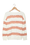 Striped Colorblock Knit Sweater