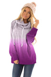 Ombre Pullover Long Sleeve Hoodie